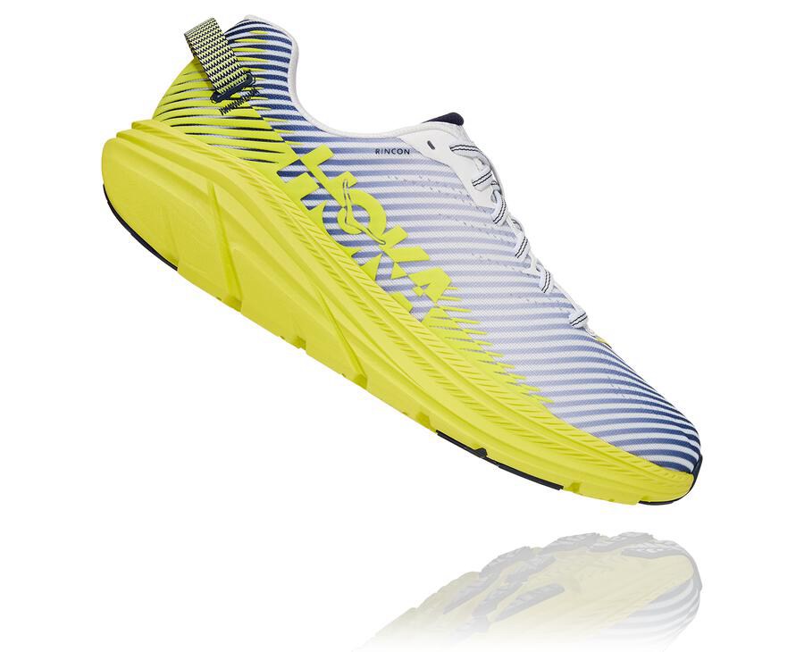 Zapatillas Running Hoka One One Hombre - Rincon 2 - Blancas/Azules - LIF807324